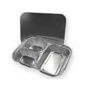 Western Plastics MOW Hi Divider 3 Compartment Tray with Lid -- 250 per case.