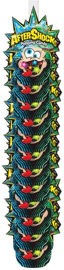 AfterShocks Blue Raspberry / Watermelon Popping Candy, 1.06 Ounce - 12 count per pack -- 4 packs per case