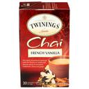Twinings French Vanilla Black Chai Tea Bag, 1.41 Ounce - 20 bags per pack -- 6 packs per case.