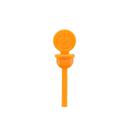 StixToGo Orange Polyethylene Beverage Plug, 2 inch -- 2000 per case