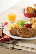 Odoms Tennessee Pride Fully Cooked Trimmed Fried Formed Sausage Patty, 12 Pound.