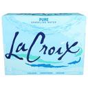Lacroix Natural Sparkling Water, 12 Fluid Ounce Can -- 24 per case.