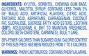 Airheads Watermelon Sugar Free Gum Sticks, 14 pieces per pack -- 144 per case.