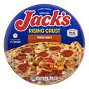 Jacks 11 inch Rising Crust Three Meat Pizza, 27.1 Ounce -- 12 per case