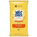 Wet Ones Tropical Splash Antibacterial Hand Wipes - 20 count per pack -- 10 packs per case.