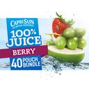 Capri Sun All Natural 100 Percent Berry Juice, 60 Fluid Ounce -- 4 per case.