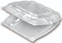 Seeshell Medium Shallow Scalloped Hinged Rigid Container -- 180 per case