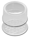 D and W Fine Pack Clear 2 3 Layer Cake Display Container, 10 inch -- 80 per case.