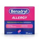Benadryl Ultratabs Antihistamine Cold and Allergy Relief Tablet, 24 count -- 6 per case