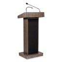 Oklahoma Sound Ribbonwood Orator Lectern, 22 x 17 x 46 inch