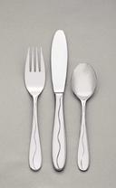 World Tableware Cantina 18/0 Stainless Steel Soup Dessert Spoon, 7 inch -- 36 per case.