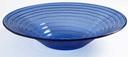 American Metalcraft Glacier Blue Glass Bowl, 14 3/4 x 3 inch Diameter