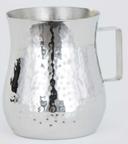 American Metalcraft Silver Stainless Steel Hammered Bell Creamer, 4 Ounce