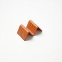 American Metalcraft Faux Slate Melamine Terracotta 1 or 2 Compartment Taco Holder