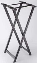 American Metalcraft Black Finish Wood Tray Stand, 18 x 38 inch