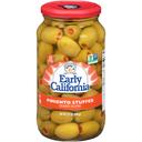 Early California Pimento Stuffed Queen Olives, 21 Ounce -- 6 per case.