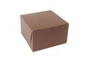 Boxit Lock Corner One Piece Chocolate Bakery Box, 10 x 10 x 6 inch -- 100 per case.