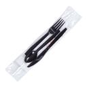 WNA King Packaging Heavy Weight Polypropylene Black Condiment Kit -- 250 per case.