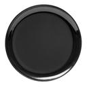 WNA CaterLine Round Black Polystyrene Rigid Serving Tray, 16 inch -- 25 per case.
