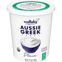 Wallaby Organic Aussie Greek Lowfat Plain Yogurt, 32 ounce -- 6 per case