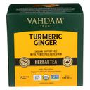 Vahdam Organic Turmeric Ginger Herbal Tea, 15 count -- 6 per case