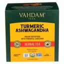 Vahdam Organic Turmeric Ashwagandha Herbal Tea, 15 count -- 6 per case