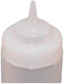 Winco White Replacement Lids for PSW Series Wide Mouth Squeeze Bottles -- 12 per case