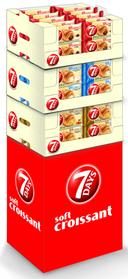 7 Days Chocolate Vanilla and Caramel Croissant - Shipper, 75 Gram -- 60 per case