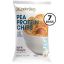 WonderSlim 30 Gram Salt and Vinegar Pea Protein Chips, 7 count -- 12 per case