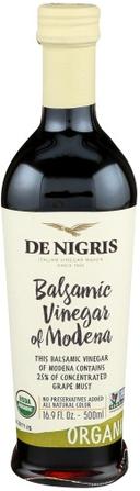 De Nigris Organic Balsamic Vinegar, 16.9 Ounce -- 6 per case
