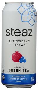 Steaz Green Tea with Blueberry Pomegranate Acai Organic Iced Teaz, 16 Ounce -- 12 per case.