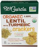 RW Garcia Organic Lentil with Turmeric Cracker, 5.5 Ounce -- 6 per case