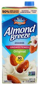Almond Breeze Unsweetened Original Almond Milk, 32 Ounce -- 12 per case.