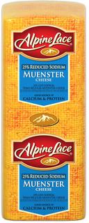 Alpine Lace 25% Reduced Sodium Muenster Cheese, 6 Pound -- 2 per case