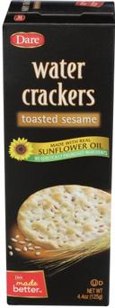 Dare Toasted Sesame Water Cracker, 4.4 Ounce -- 12 per case