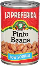 La Preferida Low Sodium Pinto Beans, 15 Ounce -- 12 per case