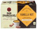 Don Franciscos Vanilla Nut Medium Roast Single Serve Coffee, 12 count -- 6 per case
