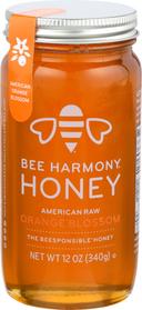 Bee Harmony Orange American Blossom Honey, 12 Ounce -- 6 per case