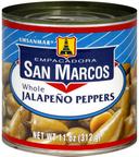 San Marcos Whole Jalapeno Pepper, 11 Ounce -- 12 per case