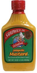 Woeber Sandwich Pal Jalapeno Mustard, 16 Ounce -- 6 per case