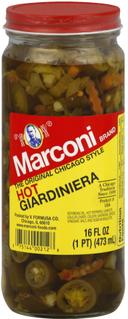 Marconi Hot Giardiniera, 16 Ounce -- 12 per case