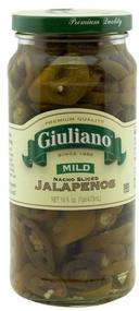 Giuliano Mild Nacho Sliced Jalapenos, 16 Ounce -- 6 per case