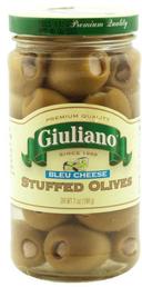 Giuliano Blue Cheese Stuffed Olives, 6.5 Ounce -- 6 per case