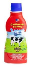 California Farms Sweetened Condensed Full Cream Milk, 14 Ounce -- 12 per case