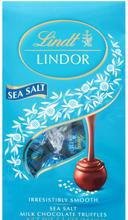 Lindt and Sprungli Lindor Sea Salt Milk Chocolate Truffles, 5.1 Ounce Bag -- 6 per case