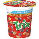 Trix 25 Percent Less Sugar Cereal Cup, 2 Ounce