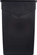 TrimLine Rectangle Black Waste Container, 23 Gallon