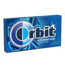 Wrigley Peppermint Orbit Bubble Gum -- 144 per case.