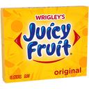 Wrigley Single Serve Juicy Fruit Gum -- 120 per case.