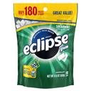 Eclipse 8.8 Ounce Spearmint Gum - Gusseted Bag, 180 count per pack -- 8 per case.